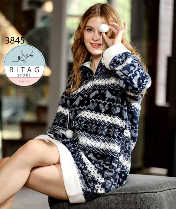 Winter Women Pajama Smile - Image 3