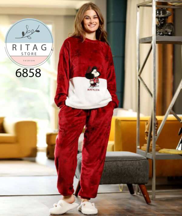 Winter Women Pajama Smile - Image 2