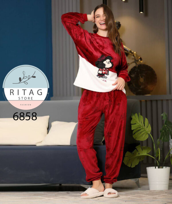 Winter Women Pajama Smile - Image 4