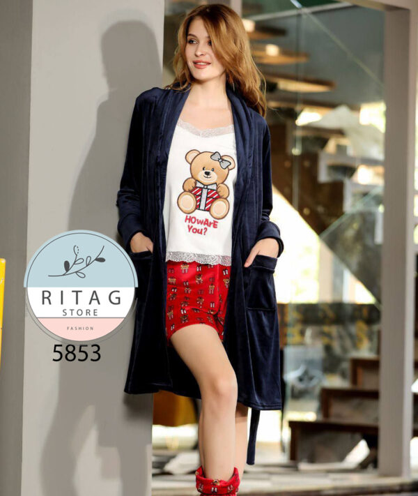 Winter Women Pajama Smile - Image 3