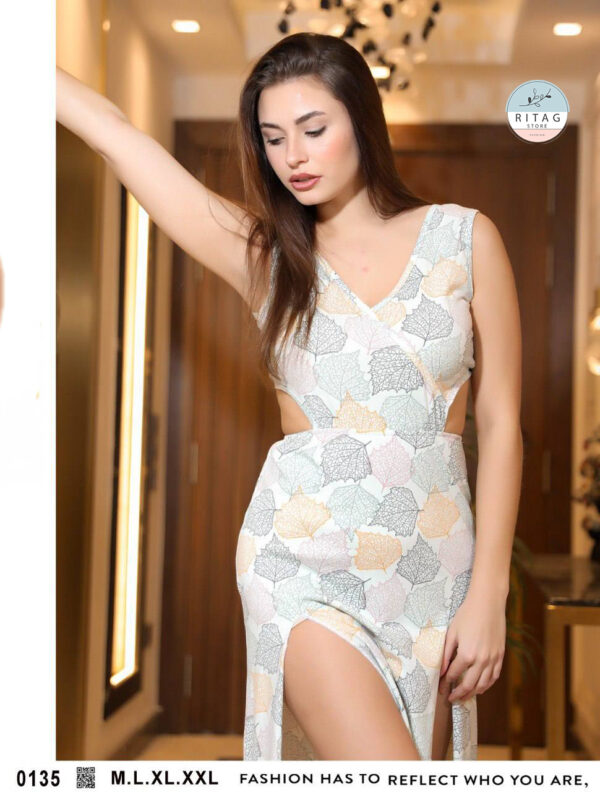 Woman long unique cut dress - Image 17