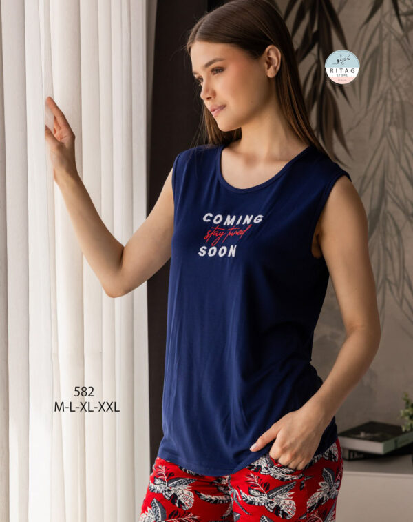 Summer Short  Pajamas Alma - Image 3