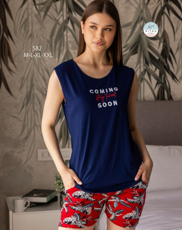 Summer Short  Pajamas Alma - Image 2