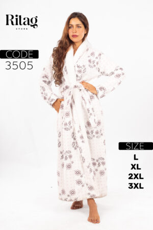 Women’s long winter robe