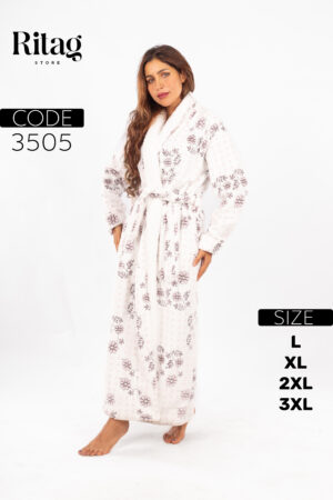 Women’s long winter robe
