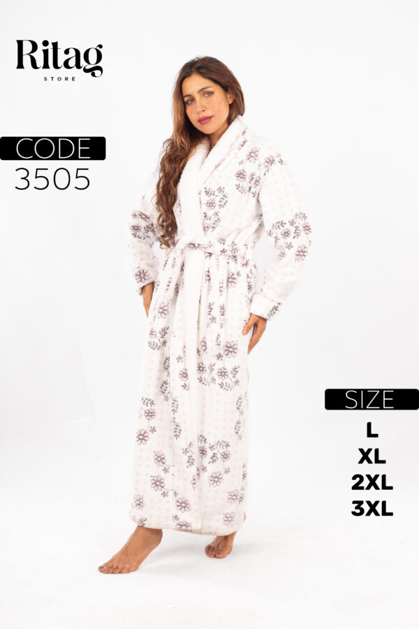 Women's long winter robe