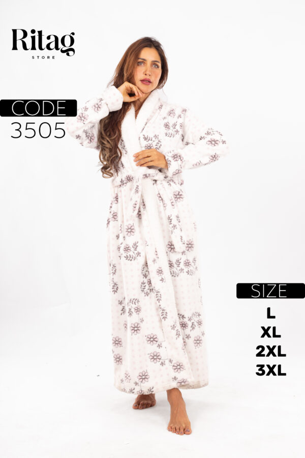 Women's long winter robe - Image 3